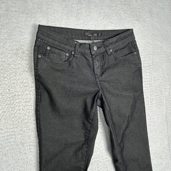 Prana Jeans Womens 2/26 Kayla Black/Dk Grey‎ Skinny Stretch Organic Cotton Blend - Picture 3 of 13